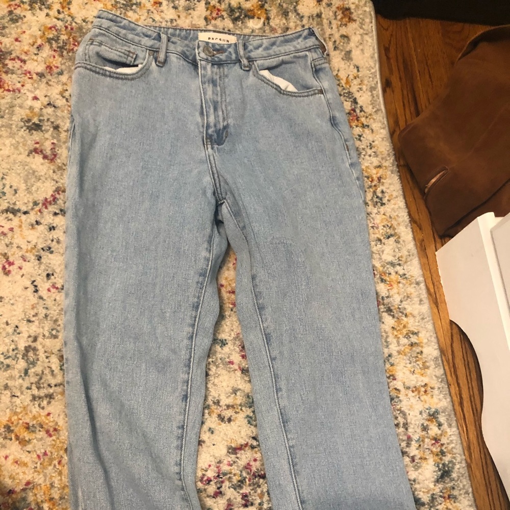 Pacsun light wash mom jeans